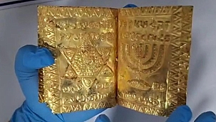 Erzincan'da ele geçirilen saf altından tarihi kitap müzeye teslim edilecek