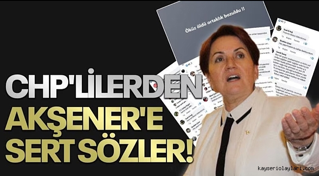 CHP'lilerden Akşener'e sert sözler! 