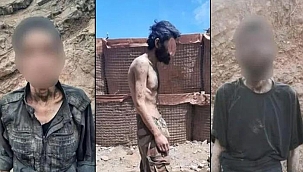 Teslim olan PKK'lı teröristlerin görüntüleri ortaya çıktı! Açlıktan bağırsakları delinmiş