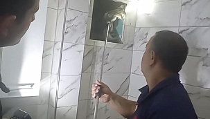 YARAMAZ KEDİ HAVALANDIRMA BOŞLUĞUNA DÜŞTÜ