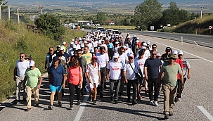 Bolu Belediye Başkanı Tanju Özcan'ın 'Değişim ve Adalet' yürüyüşünde dördüncü gün