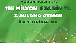 KAYSERİ ŞEKER ÇİFTÇİNİN YÜZÜNÜ YİNE GÜLDÜRDÜ