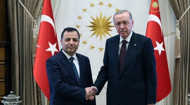 Cumhurbaşkanı Erdoğan, AYM Başkanı Arslan'ı kabul etti.