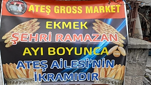 RAMAZAN BOYUNCA 1000 ADET ÜCRETSİZ EKMEK DAĞITIYOR