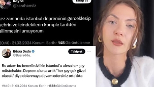 Sosyal medyada çizmeyi aşan 'deprem' paylaşımları! Skandal ifadeler kullanmaktan Büşra Dede de geri durmadı