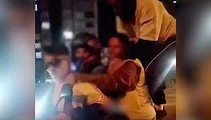 Trafiği tehlikeye atan motosiklet sürücüsü yakalandı