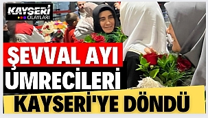 UMRECİLER KAYSERİYE DÖNDÜ! KAYSERİ HAVALİMANINDA MUTLULUK VE SEVİNÇ GÖZYAŞLARI 