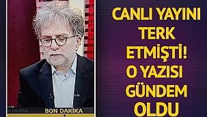 Yerel seçimler devam ederken canlı yayını terk etmişti! Ahmet Hakan'ın şimdi de o köşe yazısı gündem oldu