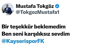 MUSTAFA TOKGÖZ'DEN DİKKAT ÇEKEN PAYLAŞIM