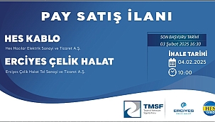 TMSF KAYSERİ'DEKİ O ŞİRKET PAYLARINI SATIYOR
