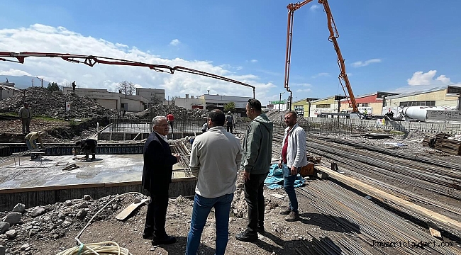 BAŞKAN BÜYÜKKILIÇ ÇALIŞMALARI İNCELEDİ
