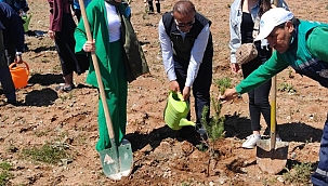 BÜYÜKŞEHİR, PINARBAŞI'DA 2 BİN 500 FİDAN DİKTİ