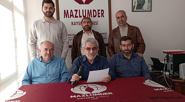 MAZLUMDER'DEN 11 VE 12 EYLÜL AÇIKLAMASI