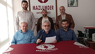 MAZLUMDER'DEN 11 VE 12 EYLÜL AÇIKLAMASI