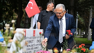 ŞEHİT MAZARLARI ZİYARET EDİLDİ