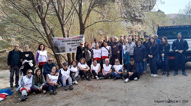 KIRLANGIÇ VADİSİ'NDEKİ TEMİZLİK NURETTİN ÖZCAN ANISINA YAPILDI