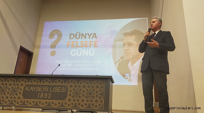 KAYSERİ FEN LİSESİNDE DÜNYA FELSEFE GÜNÜ KUTLANDI