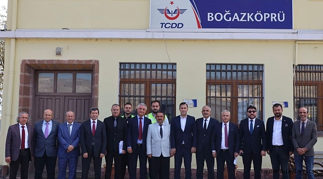 TCDD TAŞIMACILIK AŞ YÖNETİM KURULU BAŞKANI VE GENEL MÜDÜRÜ UFUK YALÇIN KAYSERİ'YE GELDİ 