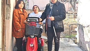 KİGDER'DEN ŞİDDET MAĞDURU KADINA AKÜLÜ ARAÇ