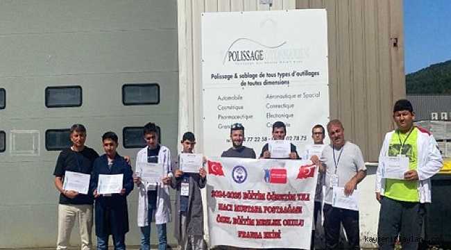 18 ÖĞRENCİ FRANSA'DA 3 HAFTA STAJ YAPTI