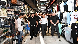 ÇARŞIDAKİ HAREKETLİLİĞE DİKKAT ÇEKEREK ESNAFA BOL KAZANÇ DİLEDİ