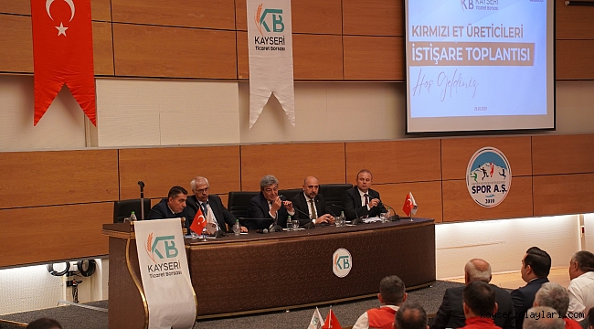 KIRMIZI ET ÜRETECİLERİ İSTİŞARE TOPLANTISI YAPILDI