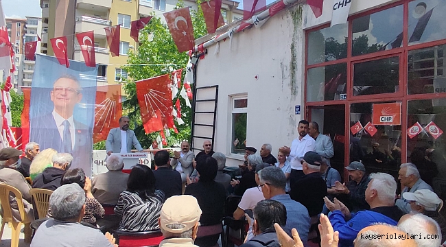 SERDAR ALTUNER CHP TALAS İLÇE BAŞKANLIĞINA ADAY OLDU