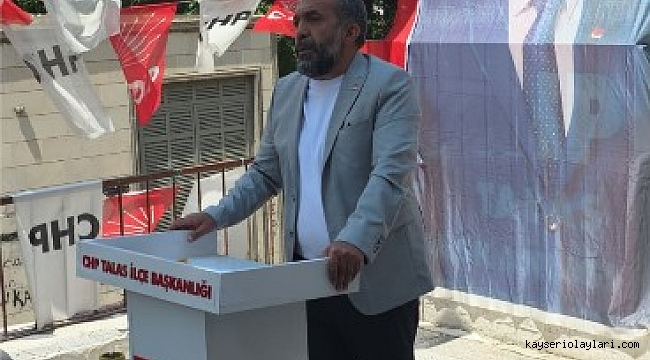 SERDAR ALTUNER CHP TALAS İLÇE BAŞKANLIĞINA ADAY OLDU