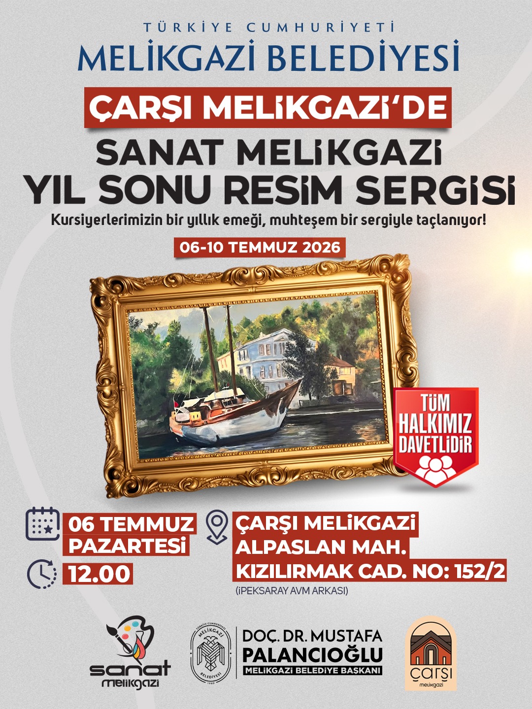SANATIN KALBİ ÇARŞI MELİKGAZİ'DE ATACAK