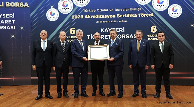 TÜRKİYE'NİN ODA VE BORSA SIRALAMASINDA 5'NCİ SIRADA YER ALDI