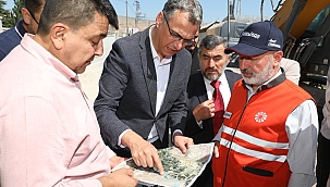 BAŞKAN ÇOLAKBAYRAKDAR ÇALIŞMALARI YERİNDE İNCELEDİ