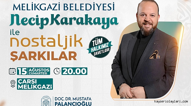 KONSER 15 AĞUSTOS CUMARTESİ SAAT 20.00'DE BAŞLAYACAK